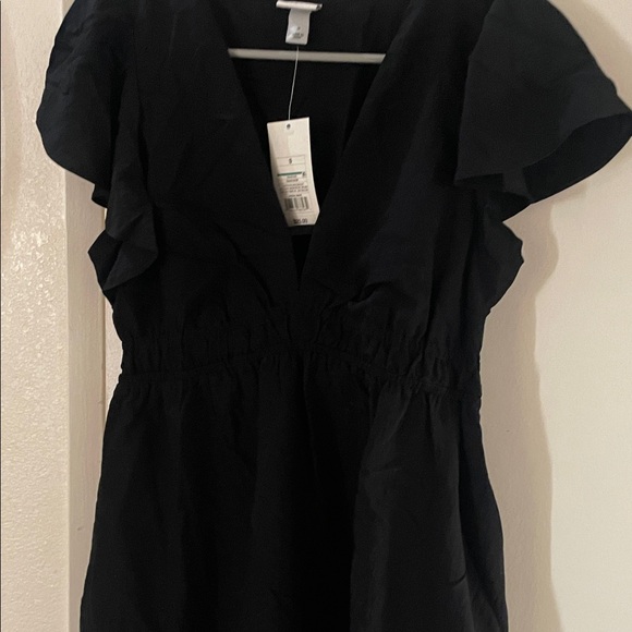 Flutter Short Sleeve Mini A Line Dress by a new day - Picture 8 of 10